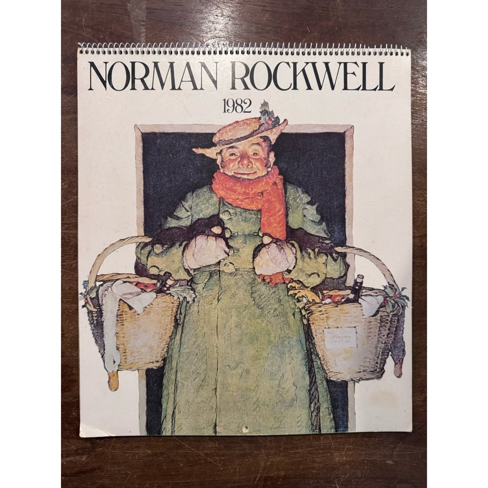 1982 Norman Rockwell Calendar Unused No Writing Collectible Artistic Vintage Art